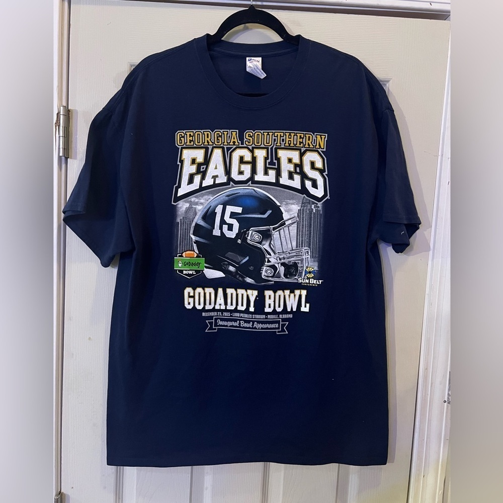 Georgia Southern Eagles 2015 Inaugural Bowl Appearance T-Shirt - Picture 1 of 4